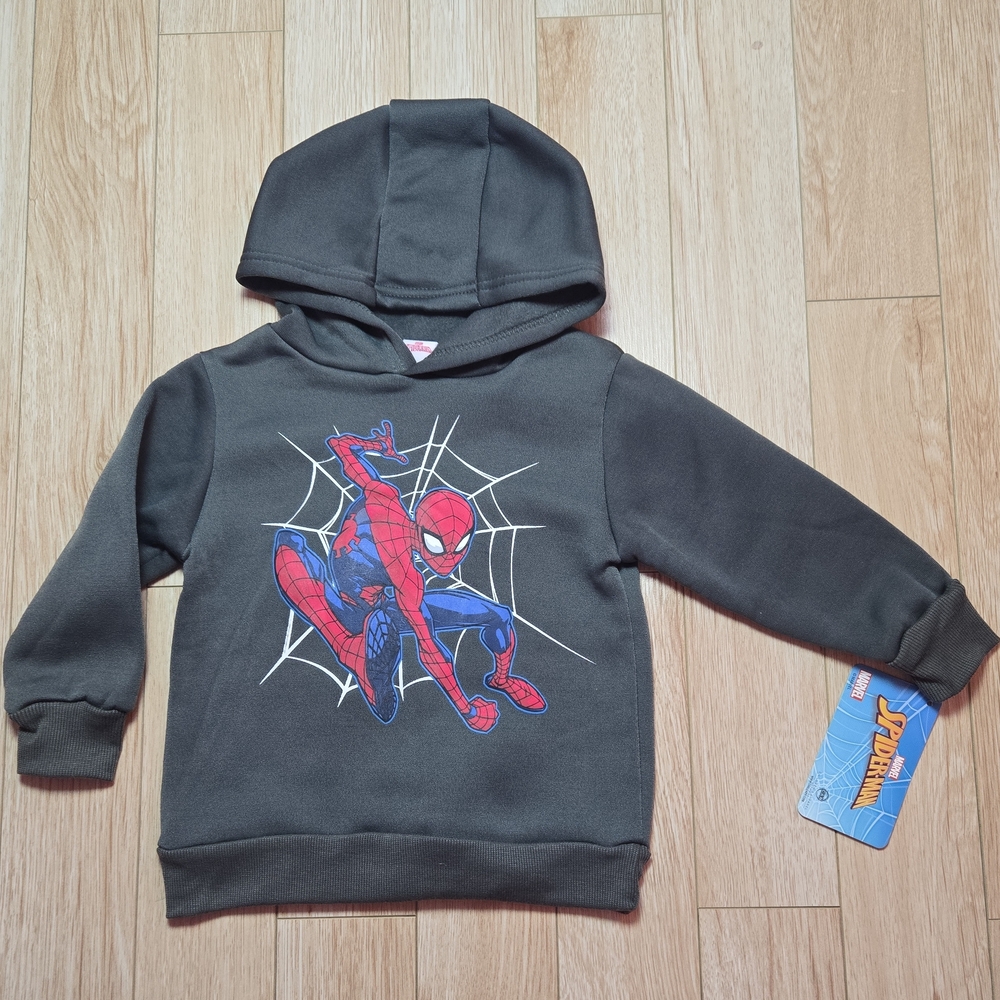 Marvel Spider-Man Kids Hoodie - Charcoal and Crimson